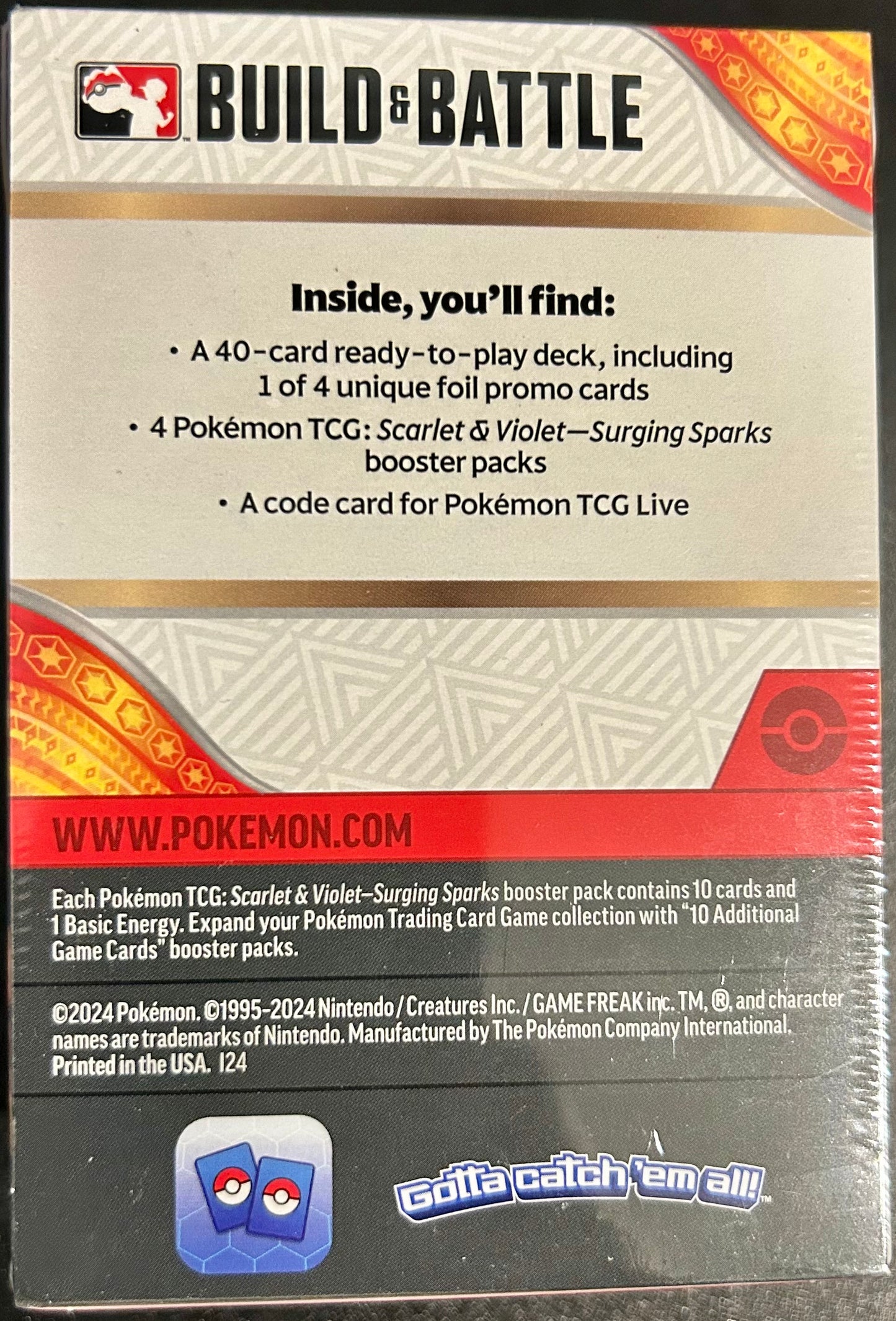 Pokemon TCG: Scarlet & Violet - Surging Sparks Build & Battle Box