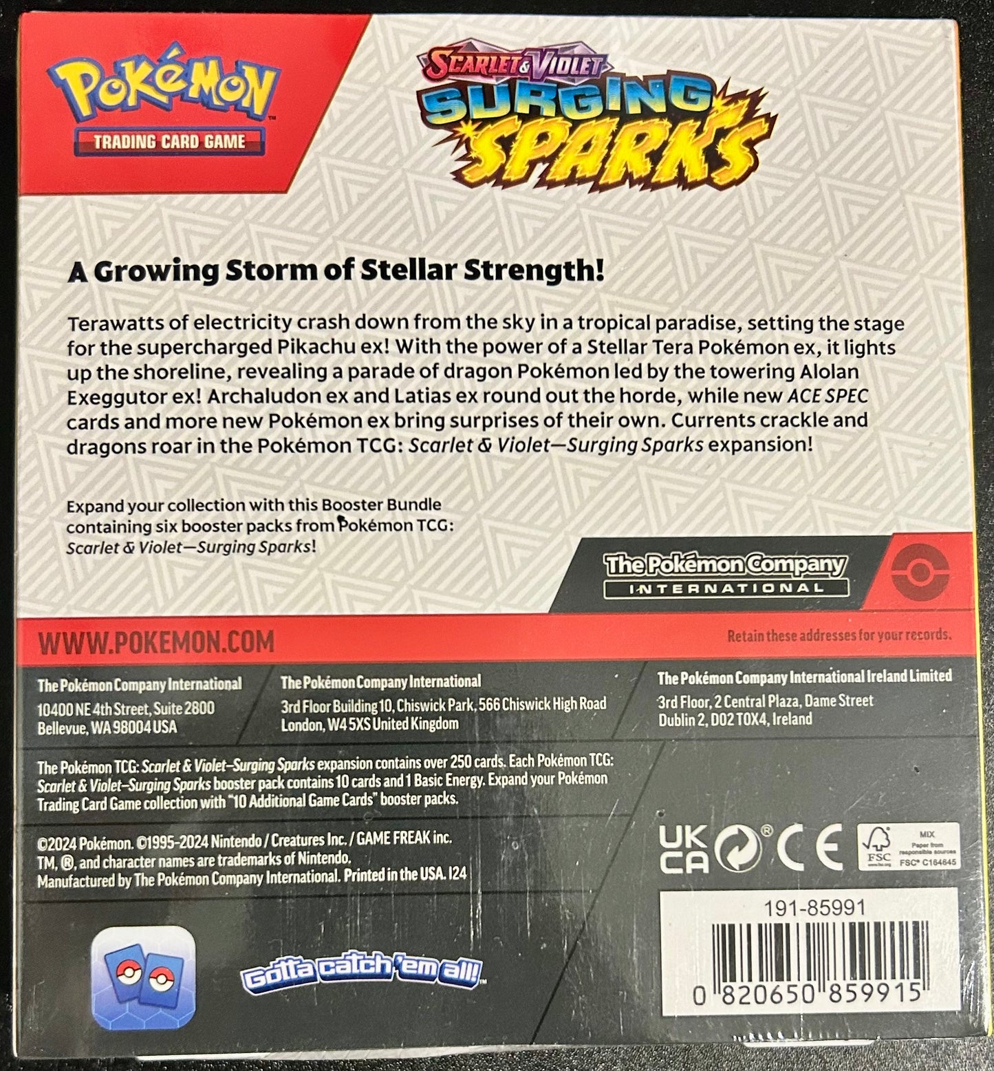 Pokemon TCG: Scarlet & Violet - Surging Sparks Build & Battle Box