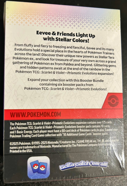 Pokémon TCG: Scarlet & Violet-Prismatic Evolutions Booster Bundle (6 Packs)