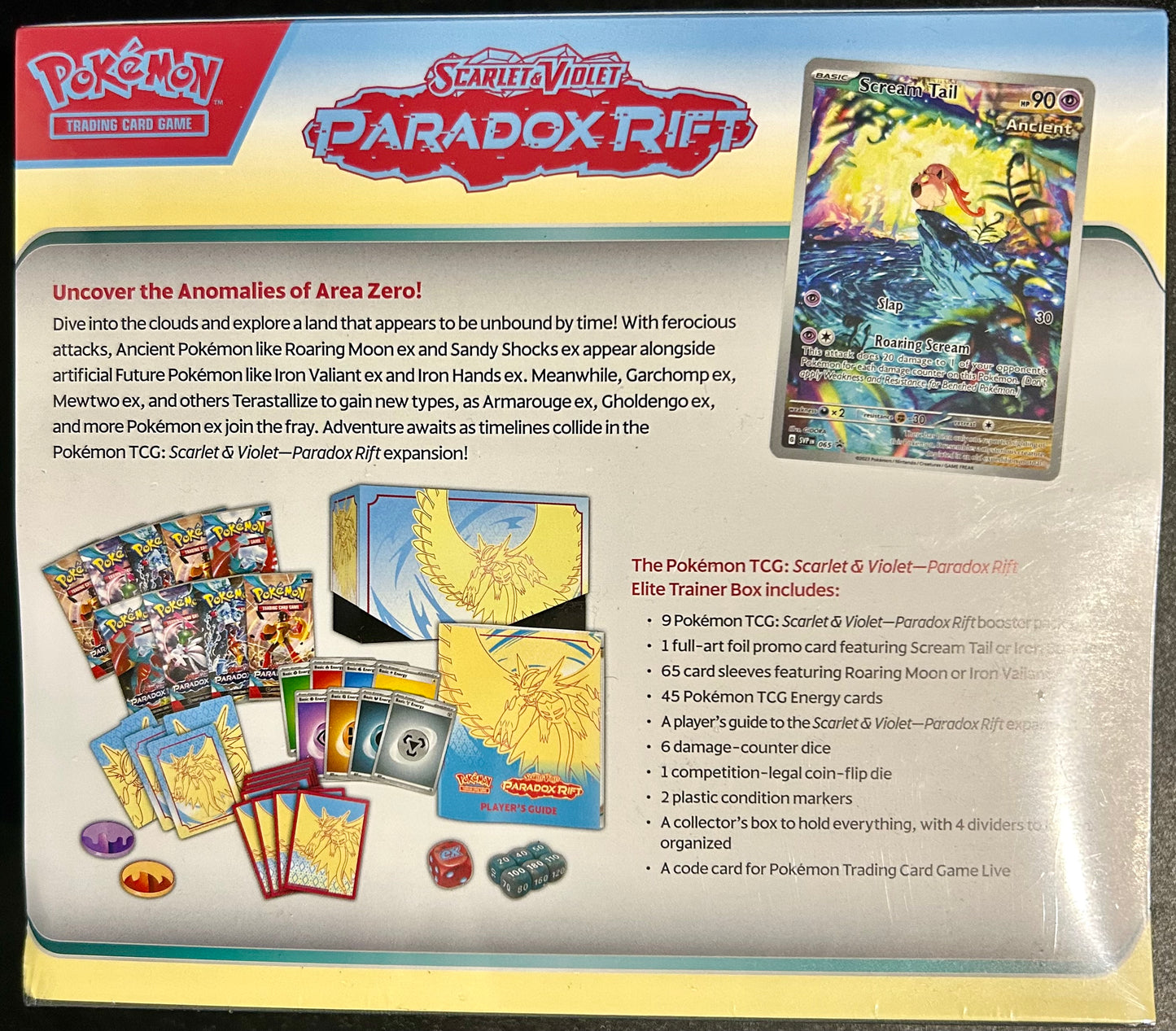 Pokémon TCG: Scarlet & Violet-Paradox Rift Pokémon Center Elite Trainer Box (Roaring Moon)